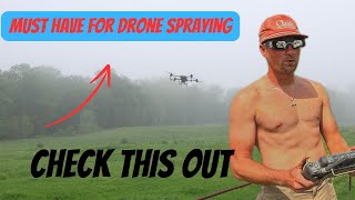 DRONE SPRAYING IN THE FOGGGGGG #farming #cowboy #agriculture #viralvideo #video #drone #funnyvideo