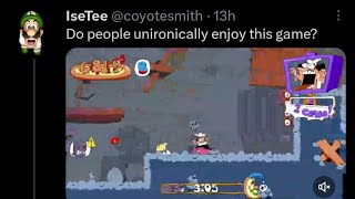 Guy playing Pizza Tower like a game journalist