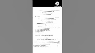 B. Ed 3rd semester Bengali method Question paper 2018,2019 ...#bsaeu #b. ed#questionpaper