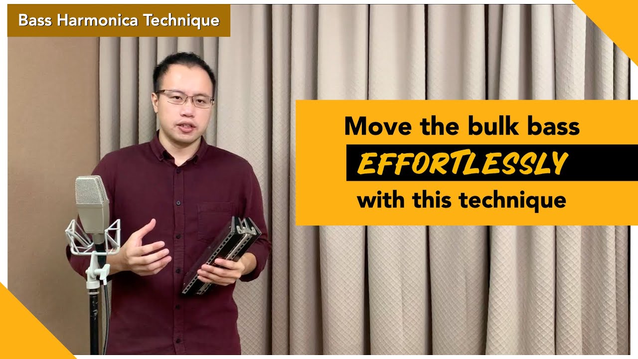 [Bass Harmonica Technique] Moving your bulky Bass Harmonica smoothly