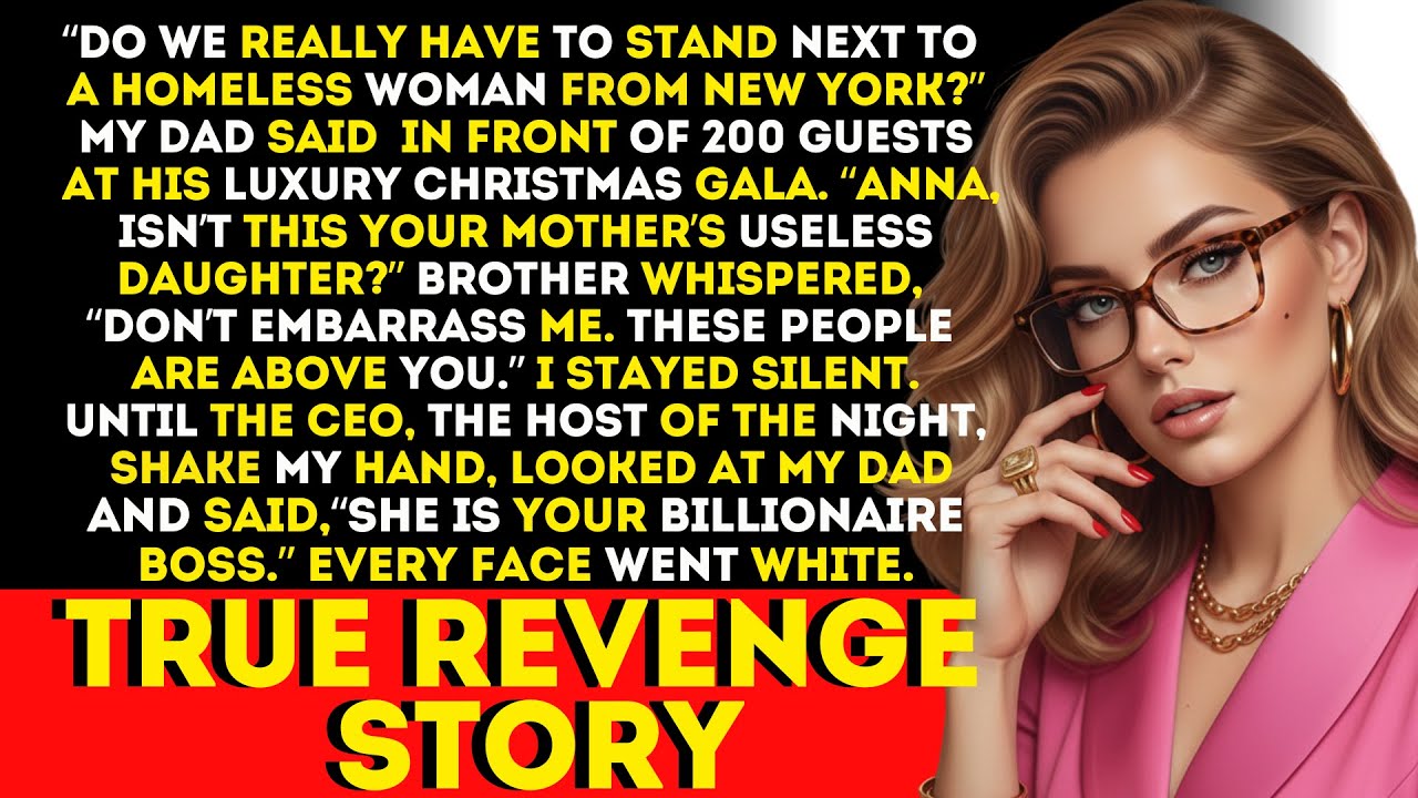 My dad called me ‘homeless’ at a luxury gala — then the CEO said: ''she’s your billionaire boss''.