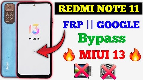 Redmi Note 11 FRP Bypass 2025 || Without PC || Redmi Note 11 Miui 13 Google Account Unlock ||2025 ||