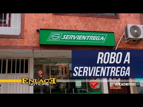 Delincuentes robaron un servientrega en el Barrio Colombia