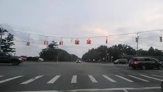 Driving from New Hyde Park to Hicksville in Nassau, New York