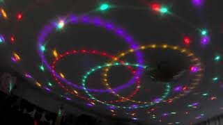 LED Crystal Magic Ball with Remote Control Disco DJ Light