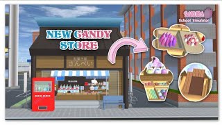 New Candy Store In Sakura School Simulator Toko Permen Baru Di Sakura L Props Id L Tutorial