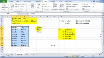 [Excel Mini Series]คุยเฟื่องเรื่อง Offset EP5 : Data Validation 2 Level