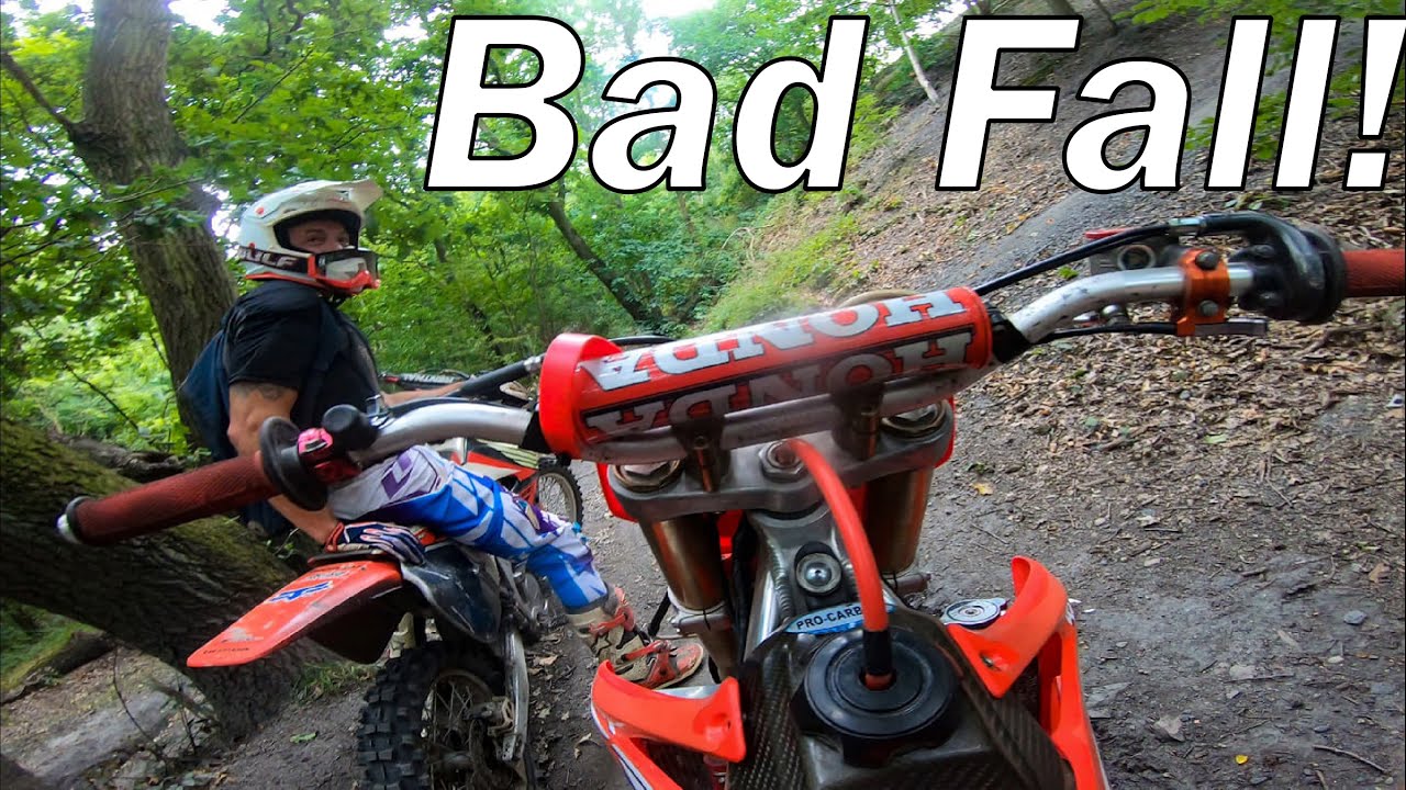 Bad Fall On The CRF450R!!!