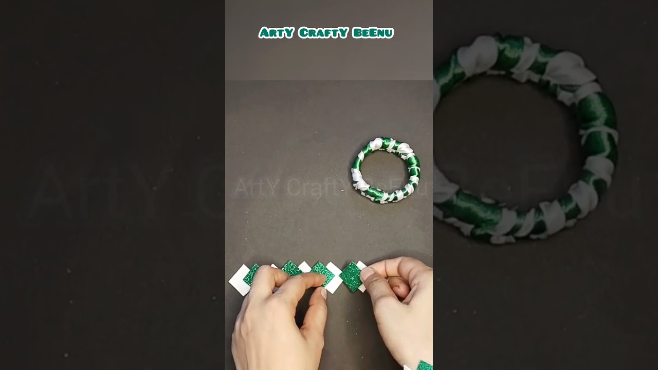 Easy way to make bracelet | glitter sheet craft | simple diy