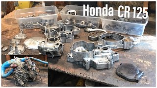$14 scrap yard find CR 125 complete rebuild part 1