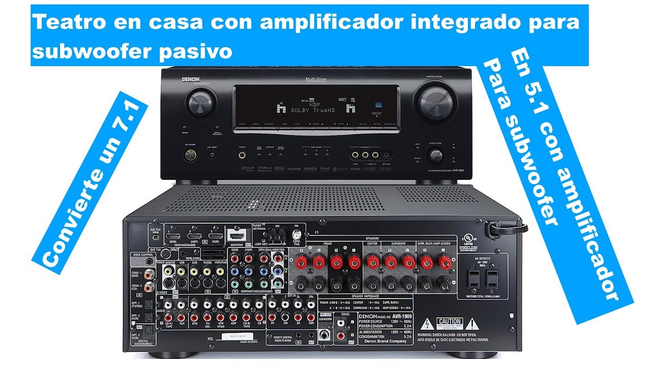 subwoofer denon receiver