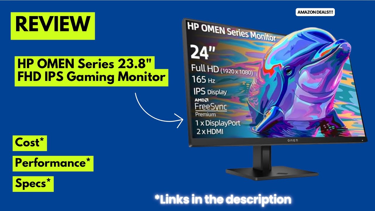 HP OMEN 24 Gaming Monitor Review 🔥 165Hz IPS FreeSync Premium