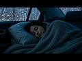 Fall Sleep Fast to Heavy Rain and Thunderstorm Sounds from Inside a Car at Night
