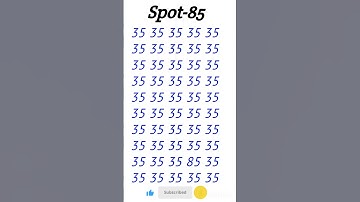 Only 1 in 50 See the Hidden 85! Can You Find It? | #Shorts#youtubeshorts#explore#iqtes