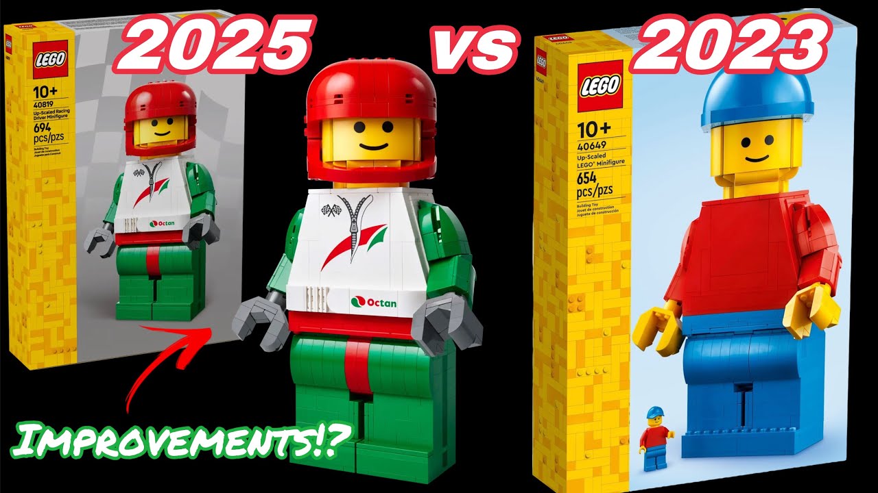 Miiiiiページ LEGO Up-Scaled Racing Driver Minifigure, 40819 Reveal! - YouTube