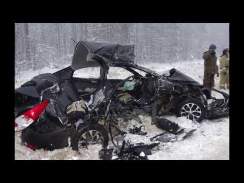 25.02.2017 ДТП на трассе Ижевск - Игра. 2 погибли (Удмуртия)