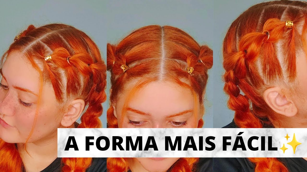 Trança boxeadora #penteado #penteados #penteadofacil #penteadosfaceis #trança #penteadosimples