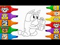 Bluey Step by Step Drawing Easy | Easy Drawing for Kids