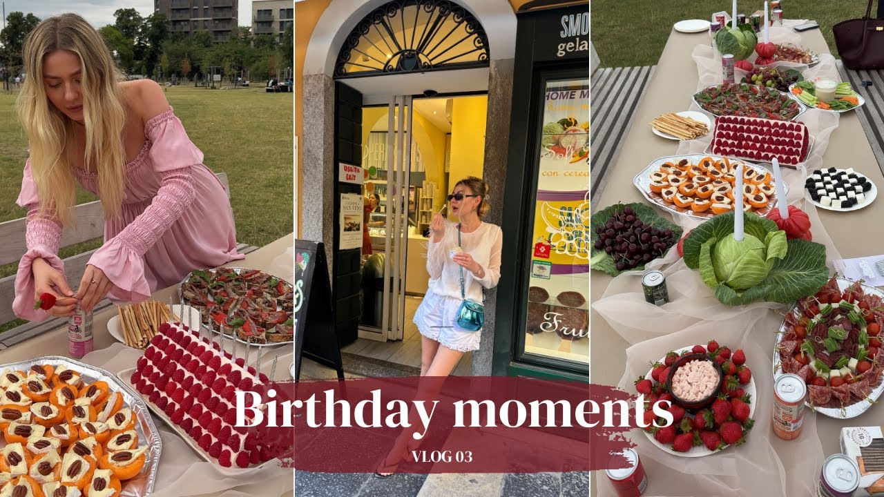 my birthday vlog: сюрприз від чоловіка, озеро Комо, Мілан, пінтерест-пікнік з моїми дівчатами