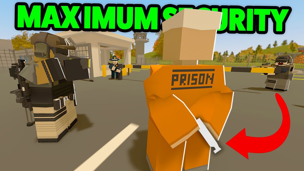 MAXIMUM SECURITY PRISON BREAK For A HIT! Unturned Prison Roleplay YouTube