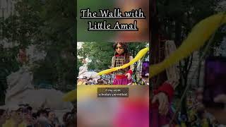 Meet My Friend Little Amal, a 16 Foot Puppet! #shorts #nyc #youtubeshorts
