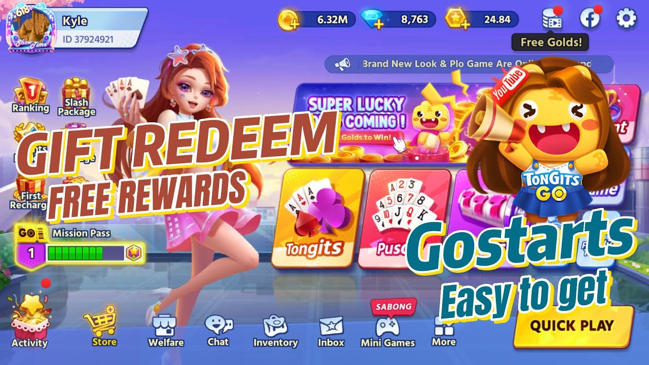 TONGITS GO YOU CAN GET FREE GIFTS FROM THIS EASY TO GET REAL GIFTS