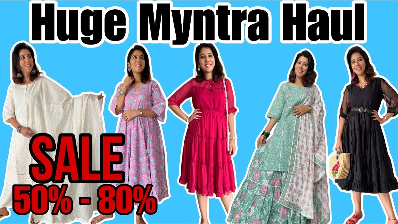 Huge Myntra Shopping Haul SALE 50 80 Myntra End Of Reason Sale