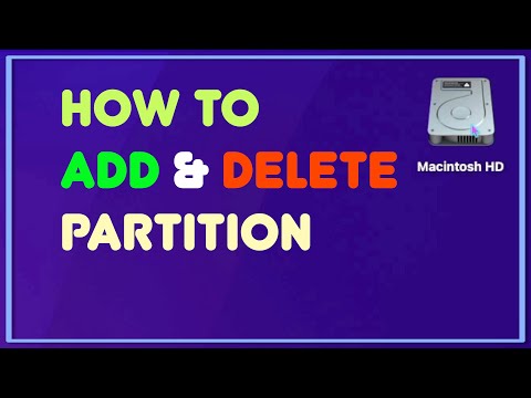How to Add & Delete partition on your Mac
