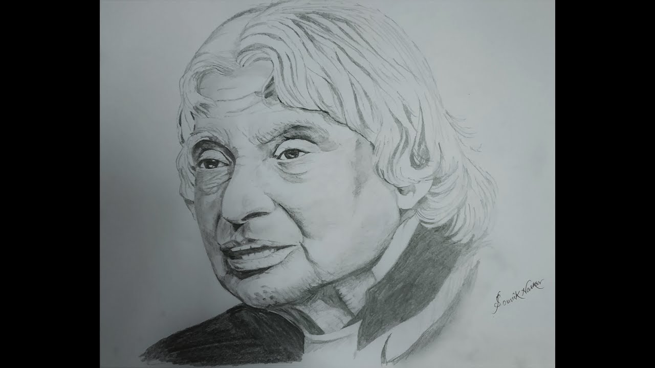 APJ Abdul kalam Pencil Sketch by MaGi1812 on DeviantArt