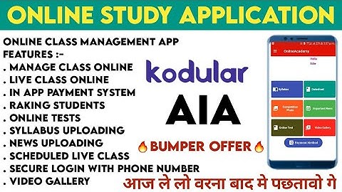 Online Study Application Aia | Kodular Appybuilder | Earn daily 100$