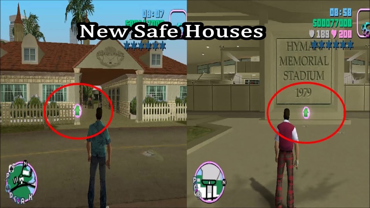 Where to find GTA Vice City's biggest safehouse garage