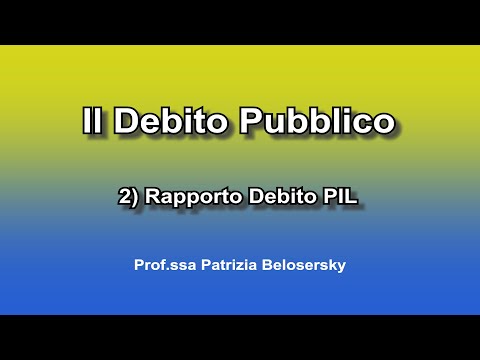 Video: Differenza Tra Rapporto Debito / PIL E Rapporto Debito / Capitale