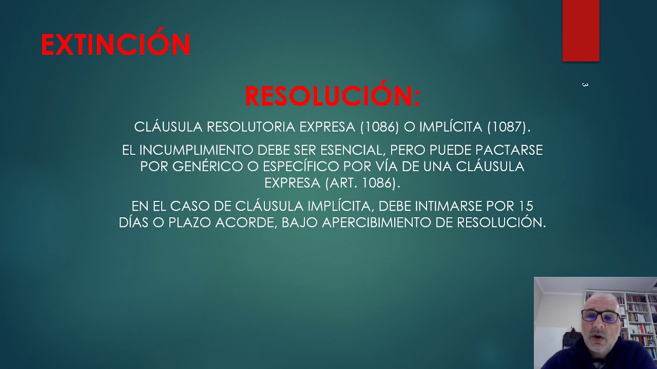 Extinción de los contratos