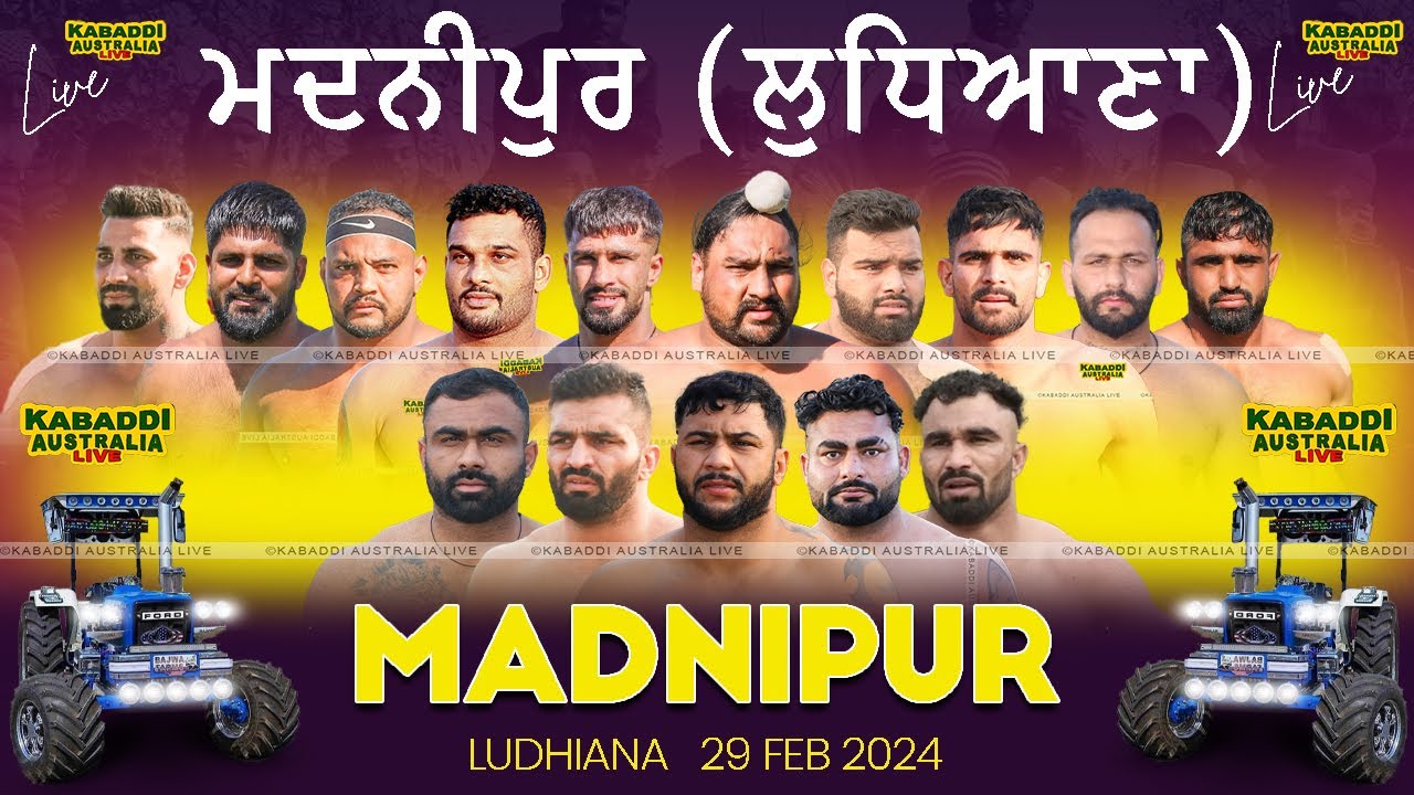 🔴 [LIVE] Madnipur Kabaddi Cup (Ludhiana) 29 Feb 2024 | Kabaddi Live | Kabaddi Live Today