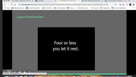 Peer Teaching Implementation Summary