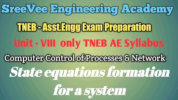 State equation formation - Computer control of processes & Networks - Electrical Engineering