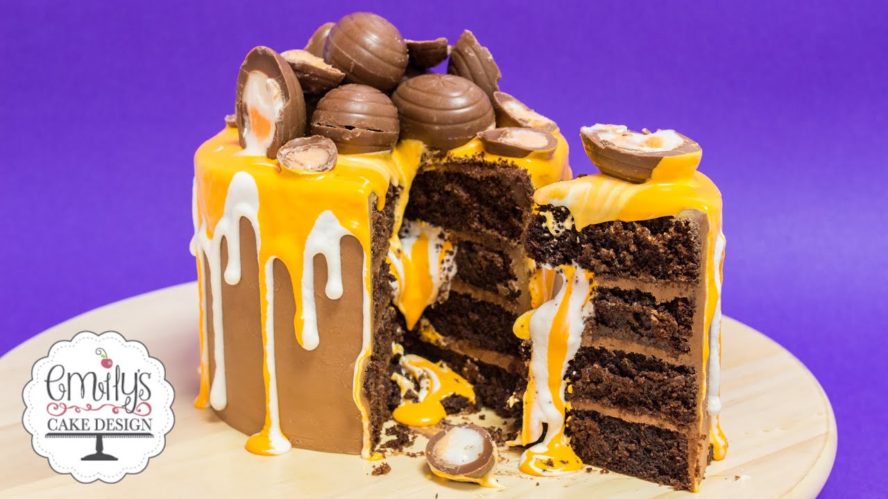 Creme Egg Cake Tutorial - YouTube