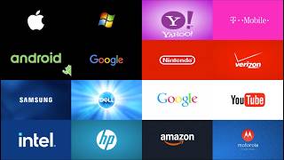 Battle Of The Logos - Top Tech Logos In Four Animated Versions Combined Endings