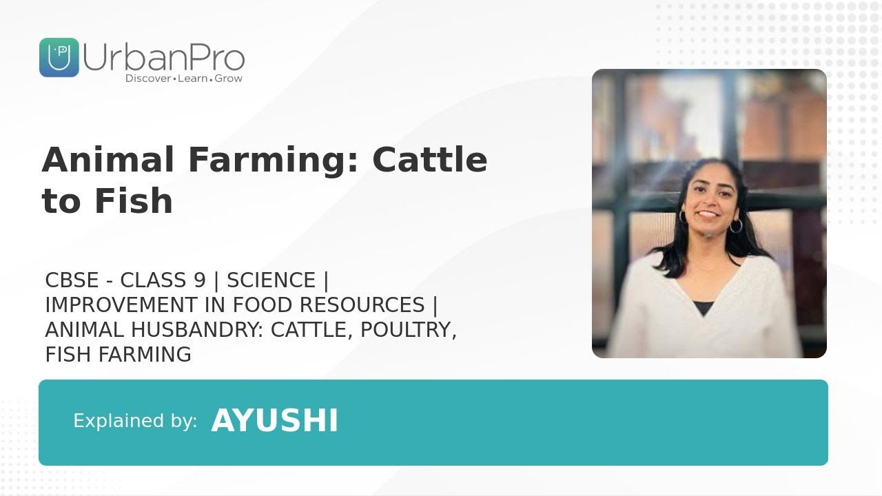 Animal Farming: Cattle to Fish | Ayushi S.
