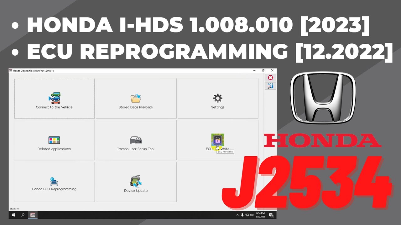 HONDA IHDS 1.008.012 [2023] ECU PROGRAMMING [12.2022] PASSTHRU