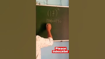 square of 17 part 1 #squaretrickinhindi #squaretrick #mathstricks #mathsinhindi #shorts #shortsvideo