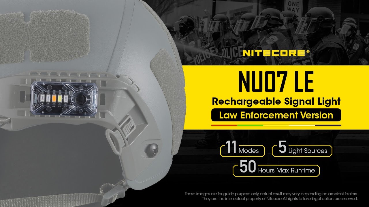 Nitecore NU07LE all modes preview