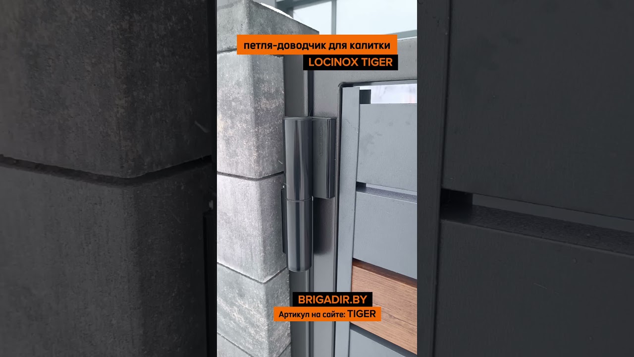 Петля - доводчик для калитки Locinox Tiger. Изготовление и монтаж калитки BRIGADIR.BY