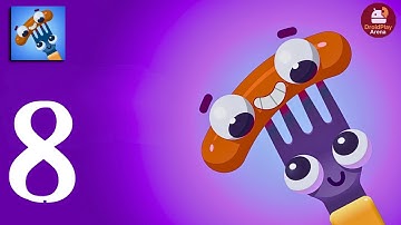 Fork N Sausage Gameplay Walkthrough | Mobile Puzzle Challenge |  Droid Play Arena | Episode-08