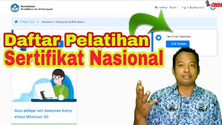 Cara Daftar Guru Belajar Seri AKM Pelatihan Guru Sertifikat Nasional 32 jp melalui sim pkb screenshot 4