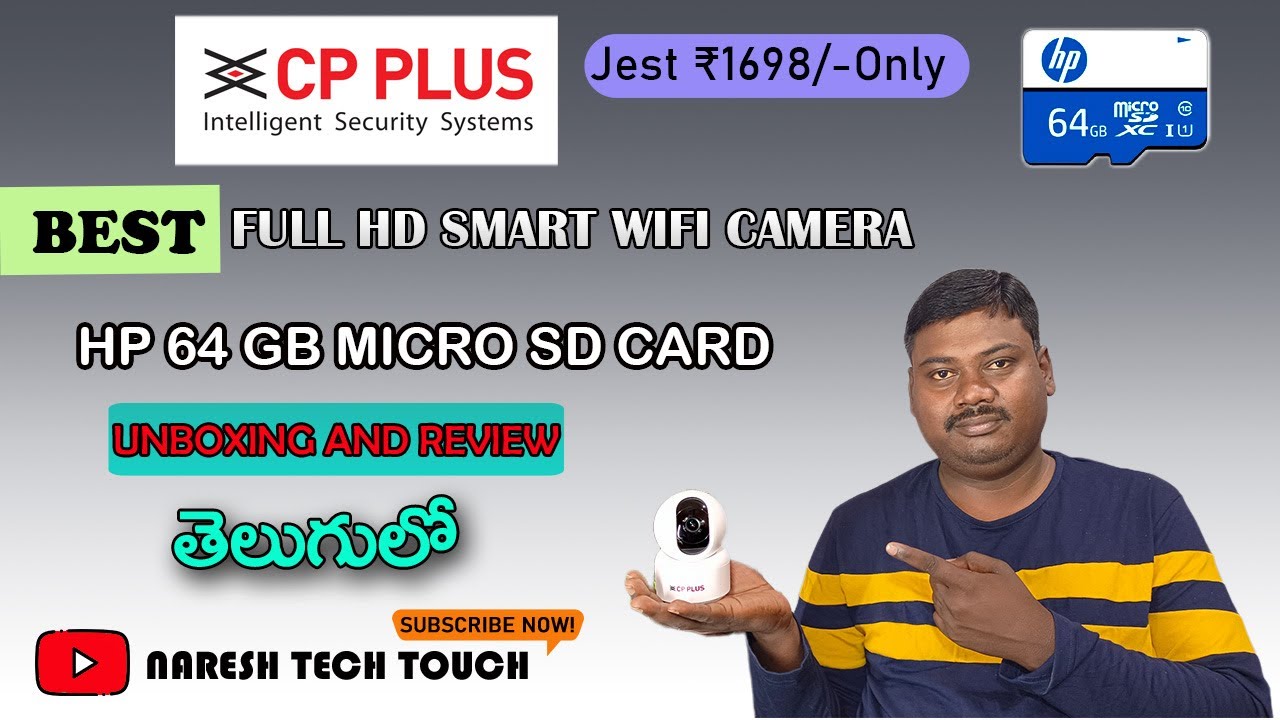 Cp Plus ezykam Wireless CCTV camera Unboxing & Review Telugu || Budget