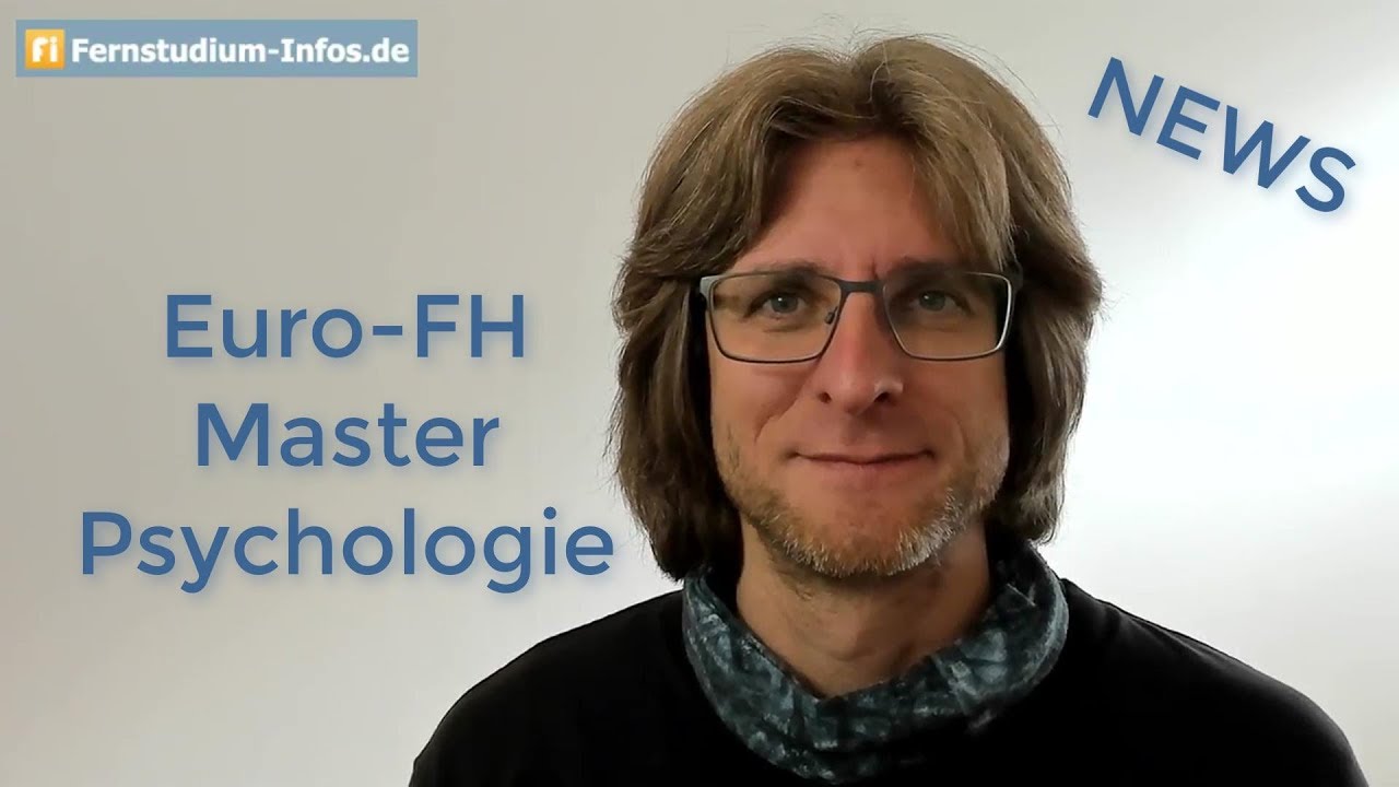 Drei PsychologieMaster per Fernstudium an der EuroFH  NEWS  YouTube