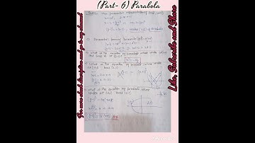 (Part -6) Parabola #parabola #shorts #maths #mathematics #youtubeshorts #short #viral #geometry