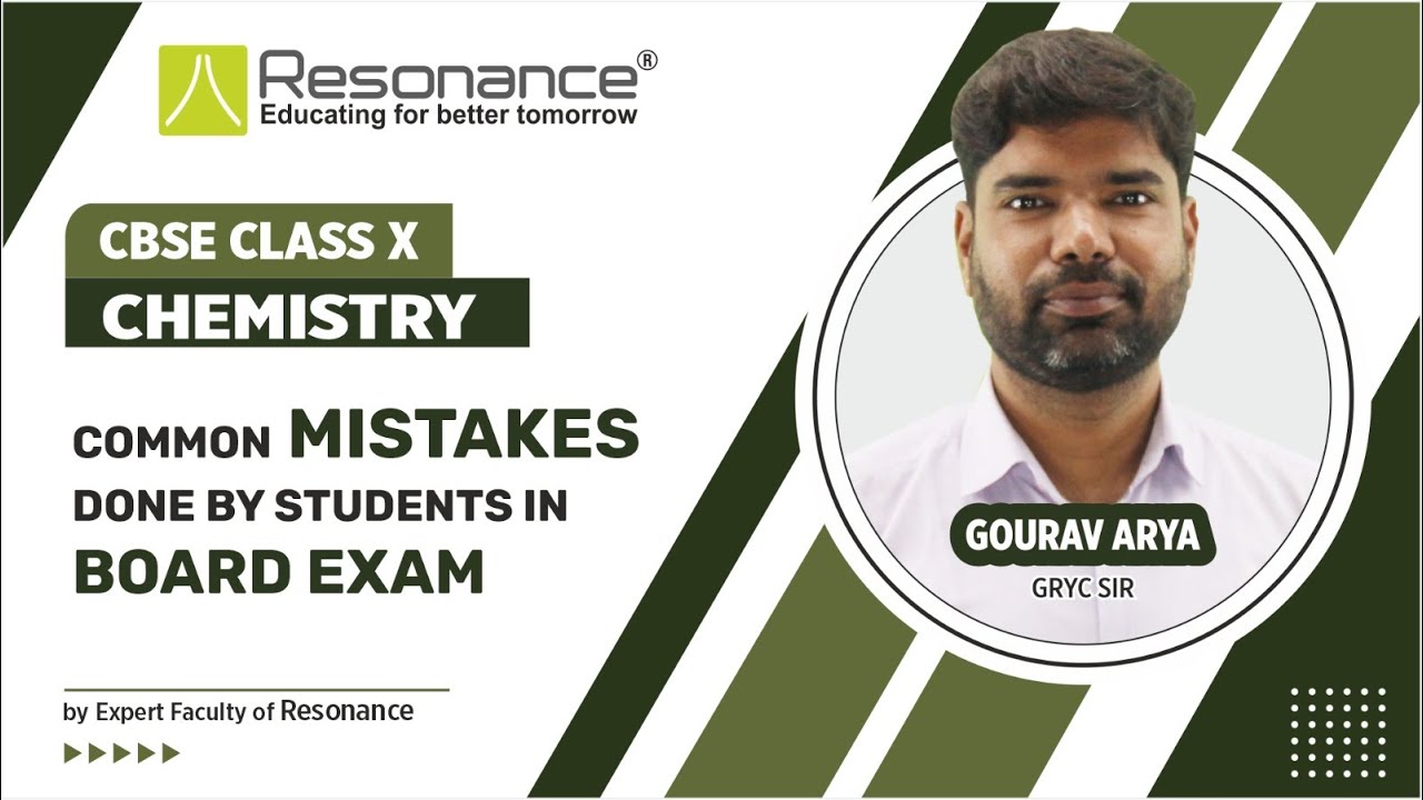 Common Mistakes Students Should Avoid in Class 10th Chemistry Board ...