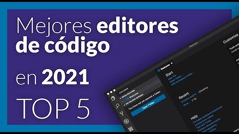 TOP5 Mejores EDITORES DE CÓDIGO en 2021 ✅  La MEJOR LISTA de EDITORES DE CÓDIGO GRATIS 🔥